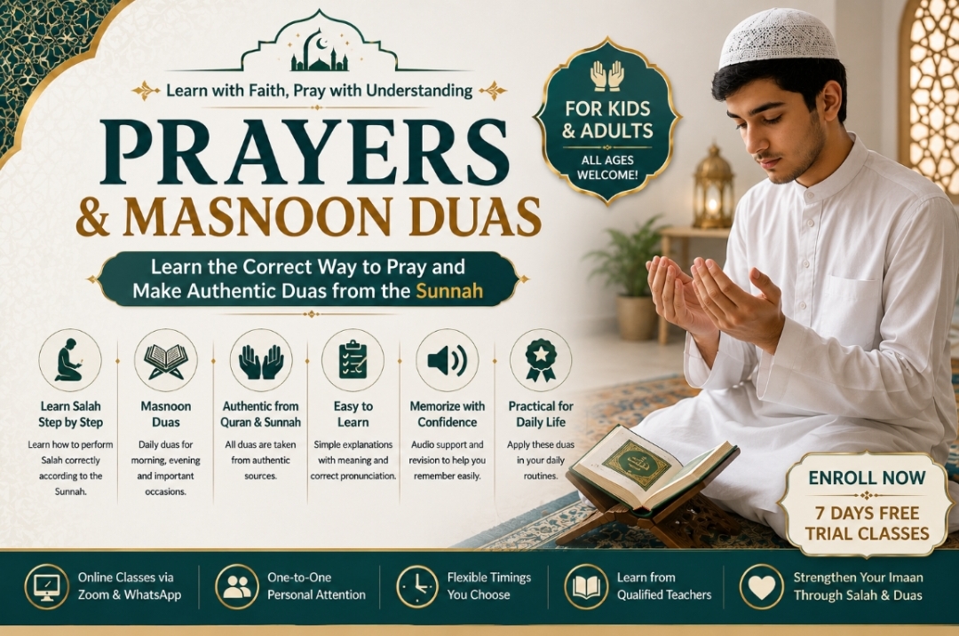 Salah & Masnoon Duas Online Course